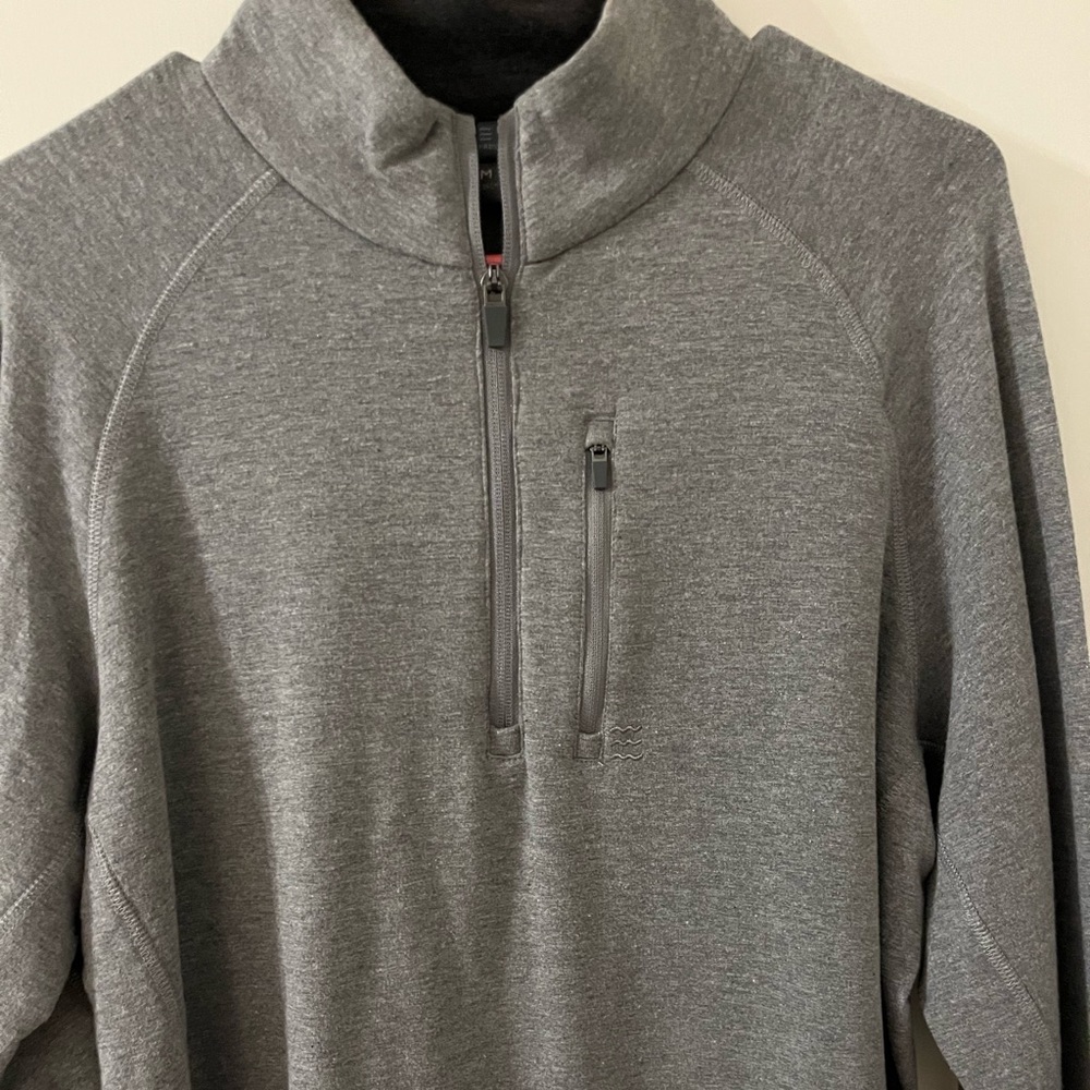 Free Fly Apparel Men's Gray Zip Up Sweater